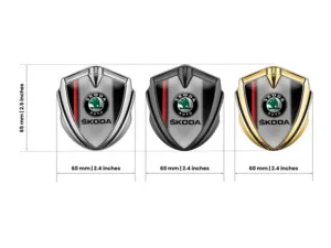 Skoda Emblema Silicona Insignia Duradero De Lujo Tacto